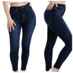 American Eagle curvy hi-rise jegging in midnight dreamer